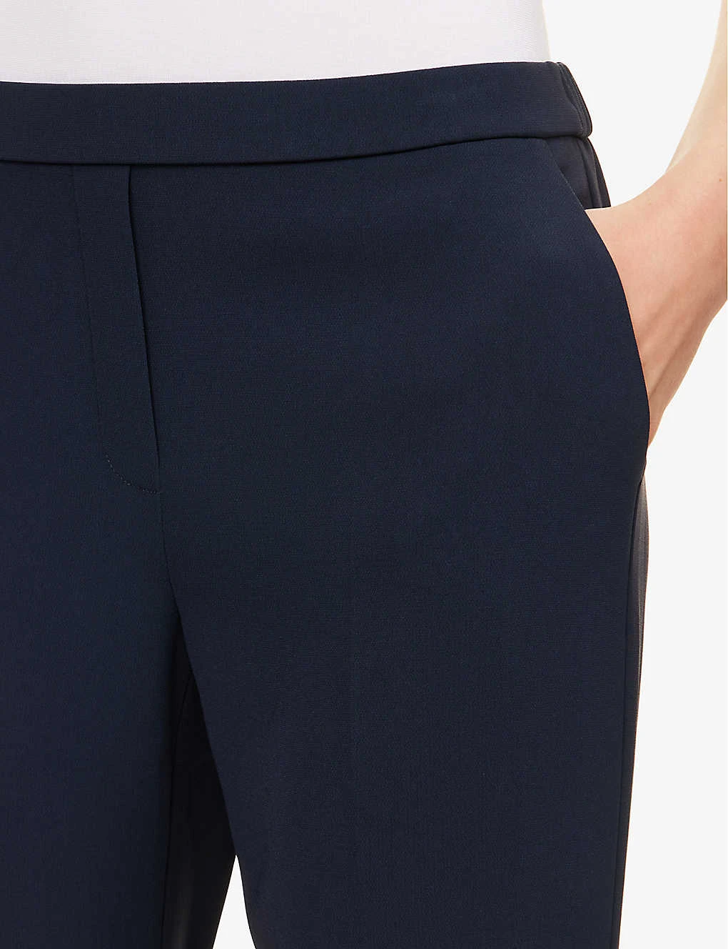 THEORY Treeca Tapered Mid-rise Woven Trousers 5 THEORY Treeca Tapered Mid-rise Woven Trousers - Image 5