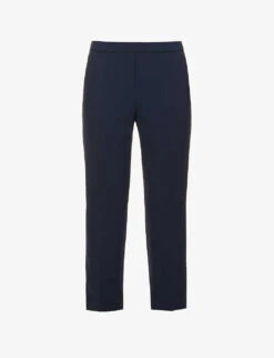THEORY Treeca Tapered Mid-rise Woven Trousers
