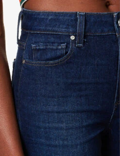 Paige Anessa Distressed Mid-rise Wide-leg Cotton-blend Jeans -Ted Bakee Clothing Shop R04153157 THEDISCO ALT04