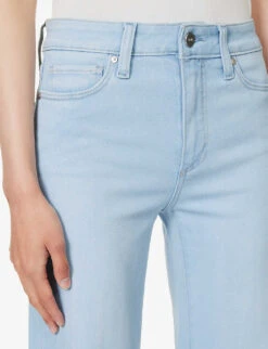 Paige Leenah Flared Mid-rise Denim-blend Jeans -Ted Bakee Clothing Shop R04153161 INDIGOGLITZCOATING ALT04