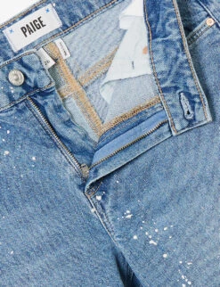 Paige Sabine Straight-leg Mid-rise Stretch-denim Jeans -Ted Bakee Clothing Shop R04153162 ARTISTDISTRESSED ALT06