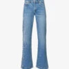 Paige Sabine Straight-leg Mid-rise Stretch-denim Jeans