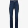 Paige Dion Straight-leg Mid-rise Stretch-denim Jeans