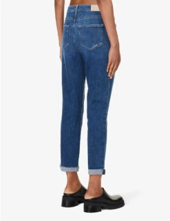 Paige Brigitte Cropped-ankle High-rise Straight-leg Stretch-denim Jeans 10 Paige Brigitte Cropped-ankle High-rise Straight-leg Stretch-denim Jeans -Ted Bakee Clothing Shop R04153210 WHATEVERDISTRESSED ALT03