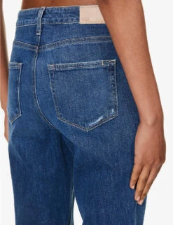 Paige Brigitte Cropped-ankle High-rise Straight-leg Stretch-denim Jeans 12 Paige Brigitte Cropped-ankle High-rise Straight-leg Stretch-denim Jeans -Ted Bakee Clothing Shop R04153210 WHATEVERDISTRESSED ALT05