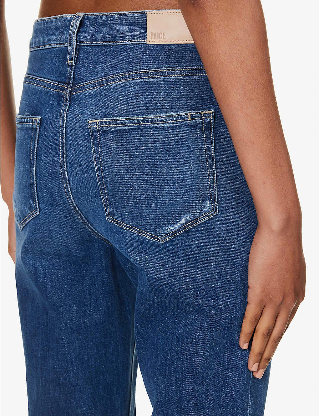 Paige Brigitte Cropped-ankle High-rise Straight-leg Stretch-denim Jeans 6 Paige Brigitte Cropped-ankle High-rise Straight-leg Stretch-denim Jeans - Image 6