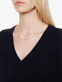 Vince V-neck Knitted Stretch-wool Blend Jumper -Ted Bakee Clothing Shop R04154666 COASTAL ALT04