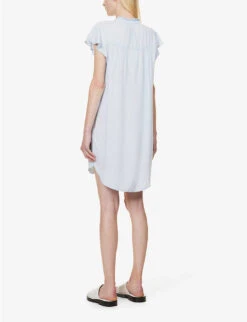 RAILS Kat Flutter-sleeve Woven Mini Dress -Ted Bakee Clothing Shop R04158664 LIGHTVINTAGE ALT03