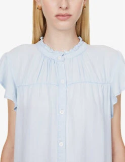 RAILS Kat Flutter-sleeve Woven Mini Dress -Ted Bakee Clothing Shop R04158664 LIGHTVINTAGE ALT05