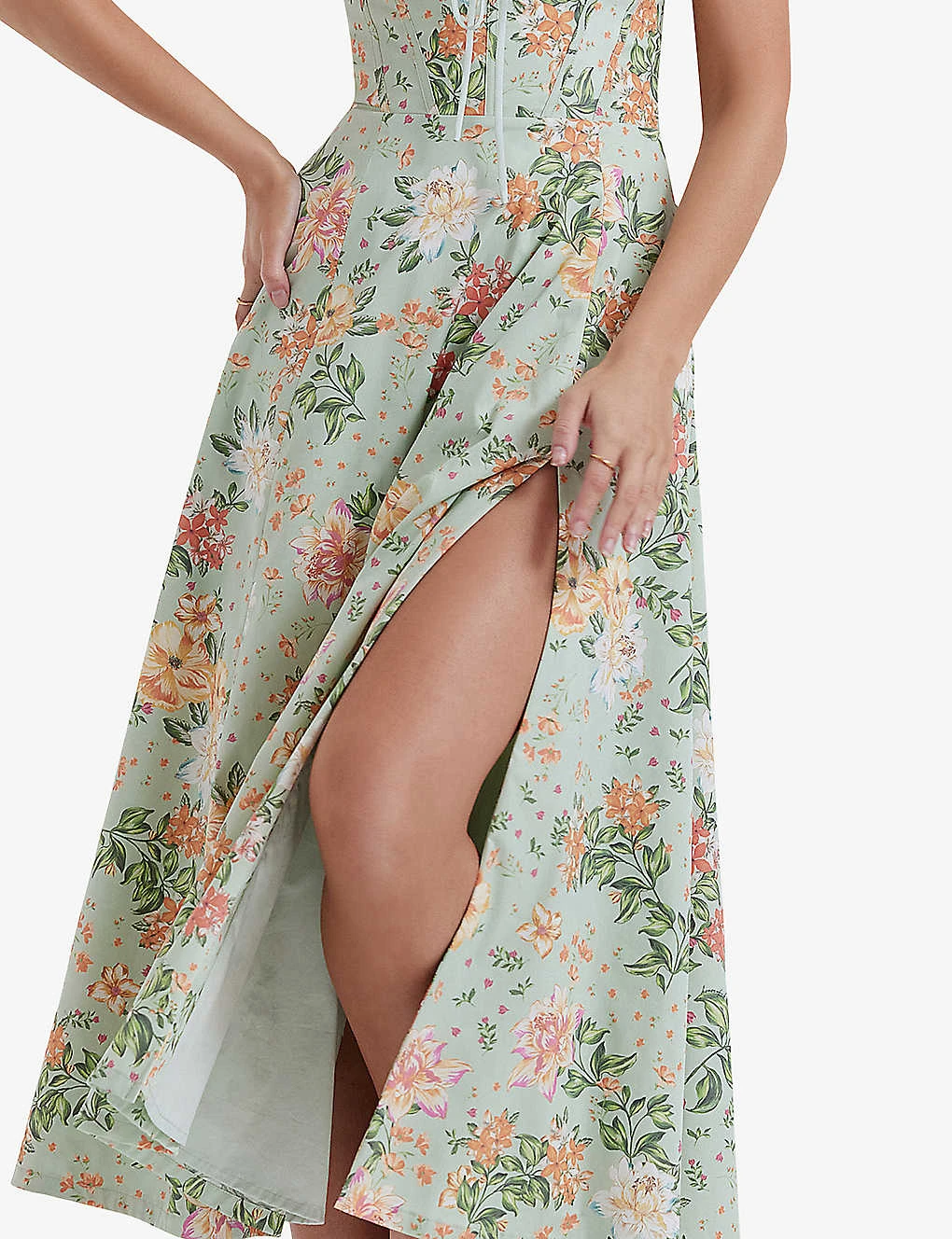 Sabrina Floral-print Cotton-blend Midi Dress 5 Sabrina Floral-print Cotton-blend Midi Dress - Image 5