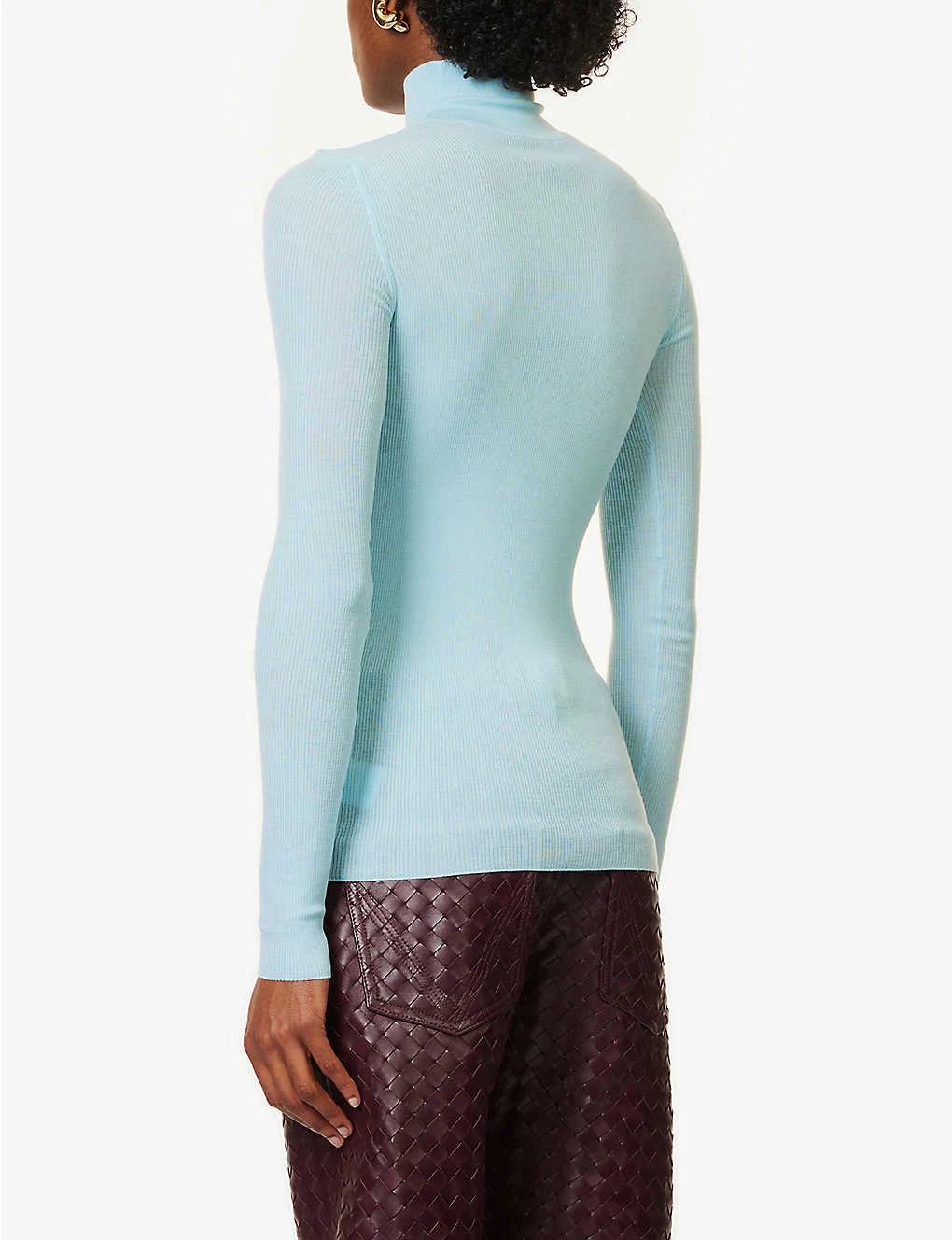 Bottega Veneta Turtleneck Slim-fit Wool Top 4 Bottega Veneta Turtleneck Slim-fit Wool Top - Image 4