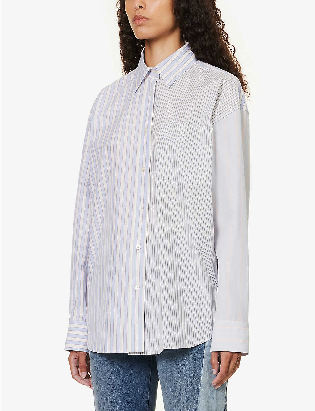 STELLA MCCARTNEY Striped Patch-pocket Cotton Shirt 3 STELLA MCCARTNEY Striped Patch-pocket Cotton Shirt - Image 3