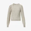 STELLA MCCARTNEY Twisted-panel Round-neck Cashmere-blend Jumper