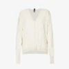 V-neck Patch-pocket Cotton Knitted Cardigan