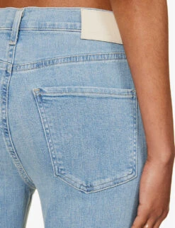 CITIZENS OF HUMANITY Jolene Whiskered High-rise Slim-leg Stretch-denim Jeans -Ted Bakee Clothing Shop R04164580 PIXIE ALT04