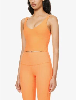 Lululemon Align Cropped Stretch-woven Top -Ted Bakee Clothing Shop R04166428 MANGODREAM ALT02