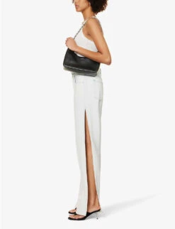 GOOD AMERICAN Good Boy Side-split Relaxed-fit Denim-blend Jeans -Ted Bakee Clothing Shop R04166599 INDIGO497 ALT02