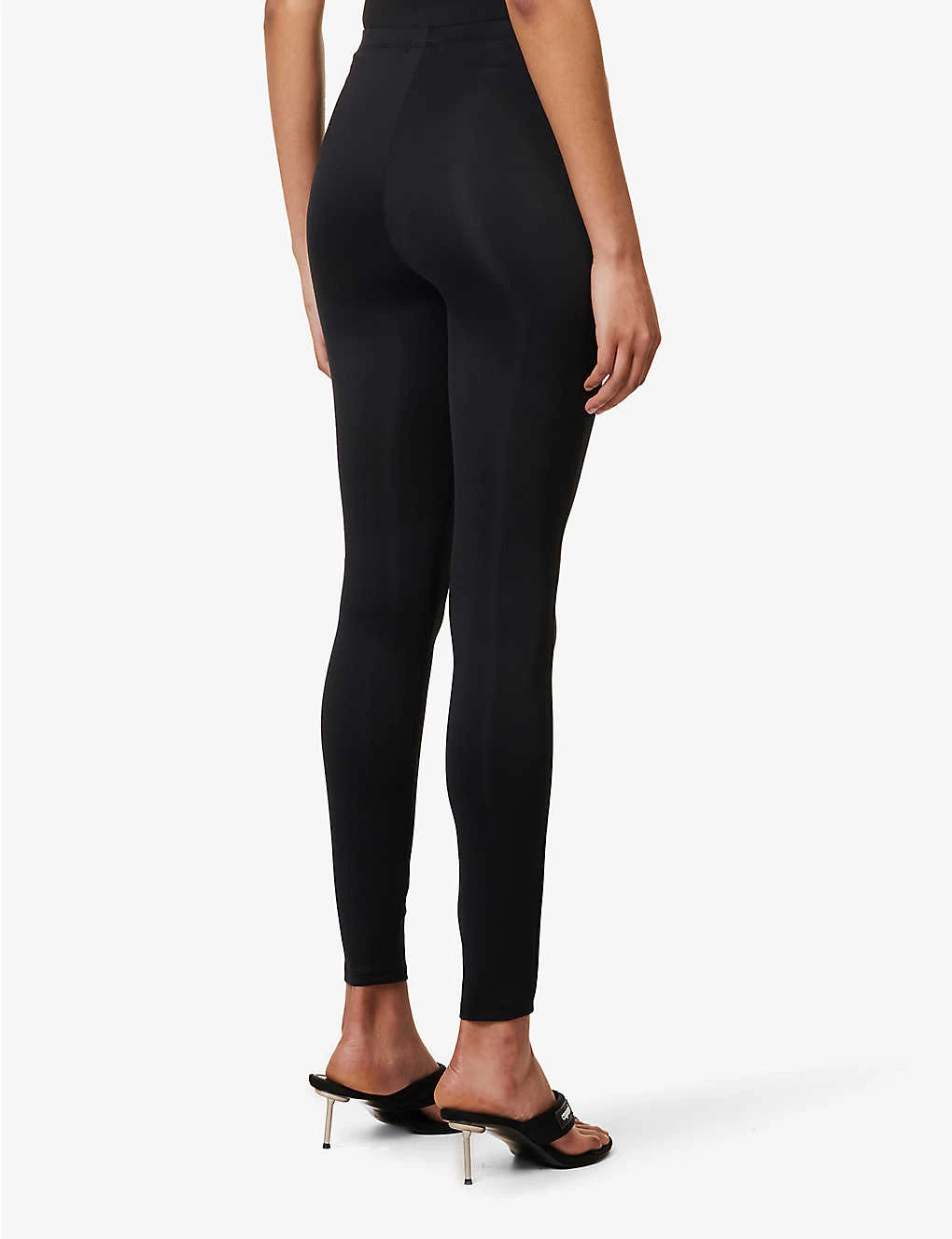 GOOD AMERICAN Scuba Tapered-leg High-rise Stretch-woven Leggings 4 GOOD AMERICAN Scuba Tapered-leg High-rise Stretch-woven Leggings - Image 4