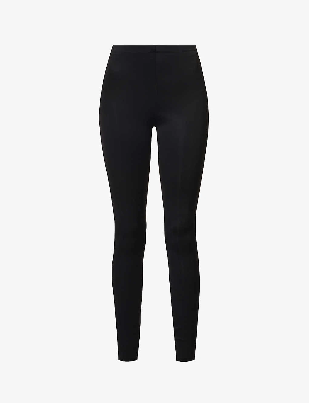 GOOD AMERICAN Scuba Tapered-leg High-rise Stretch-woven Leggings 1 GOOD AMERICAN Scuba Tapered-leg High-rise Stretch-woven Leggings