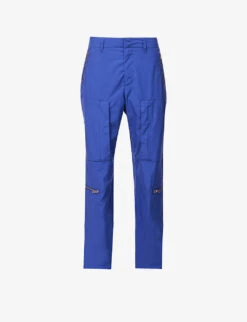 Rag & Bone Kai Tapered-leg High-rise Cotton-poplin Trousers