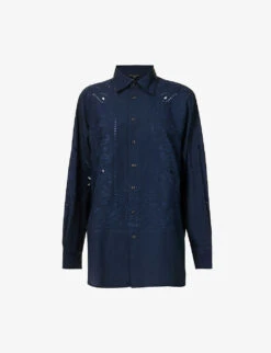 Rag & Bone Vivian Paisley-embroidered Cotton Shirt