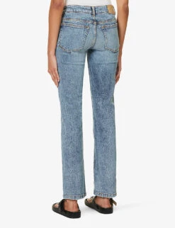 Eiffel Straight-leg Low-rise Stretch-organic Denim Jeans -Ted Bakee Clothing Shop R04167933 VINTAGE97 ALT03