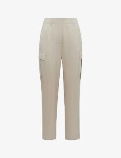 Reiss Becca Tapered-leg High-rise Woven Trousers
