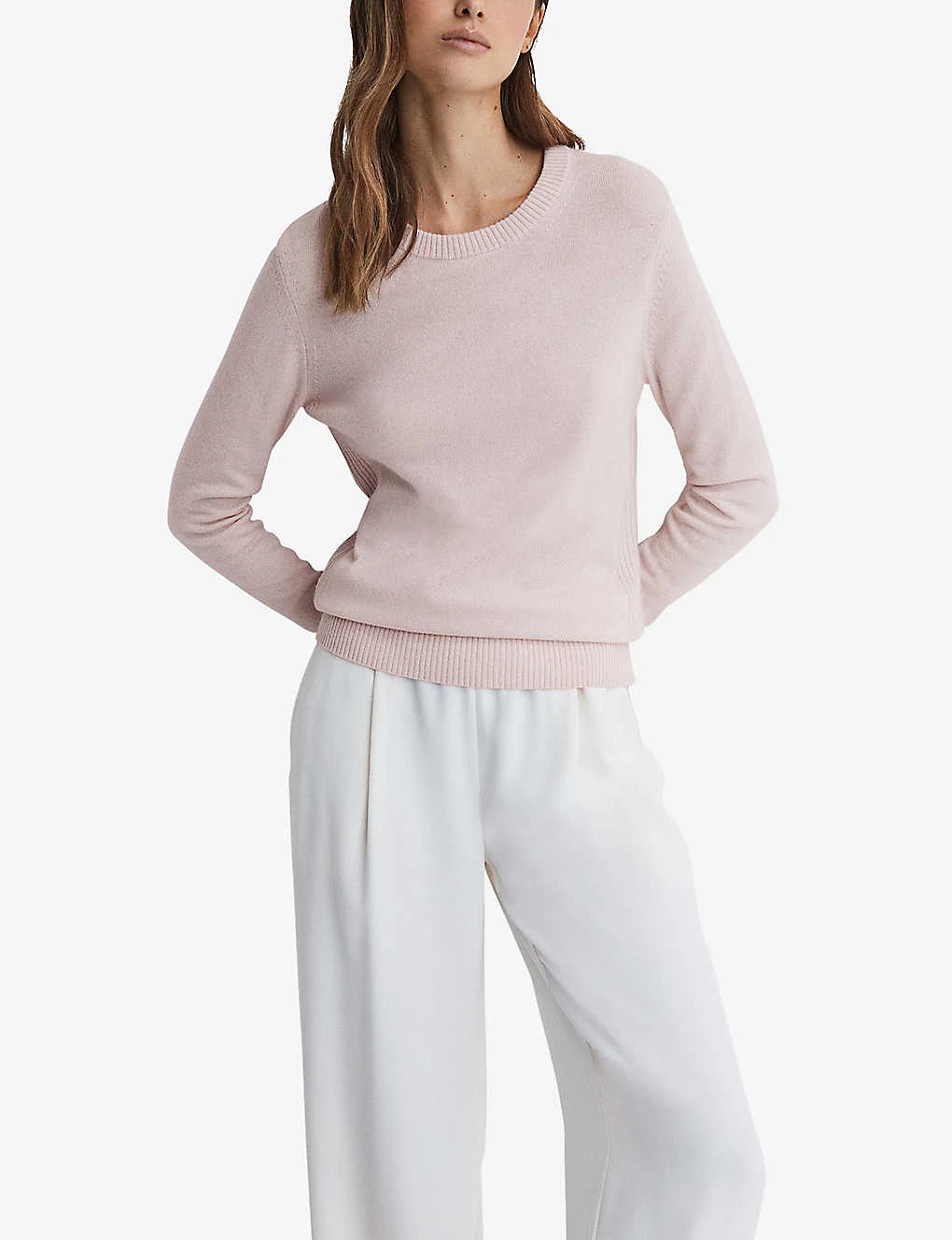 Reiss Addison Round-neck Wool-blend Jumper 3 Reiss Addison Round-neck Wool-blend Jumper - Image 3