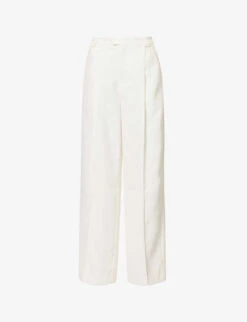 Rossi High-rise Wide-leg Relaxed-fit Woven Trousers