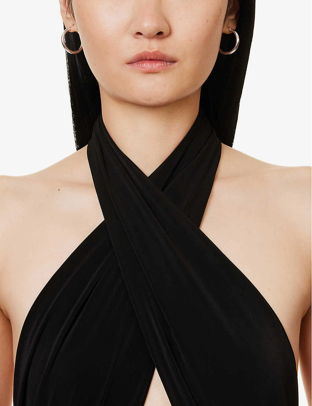 Norma Kamali Cut-out Halterneck Fitted Stretch-woven Mini Dress 5 Norma Kamali Cut-out Halterneck Fitted Stretch-woven Mini Dress - Image 5