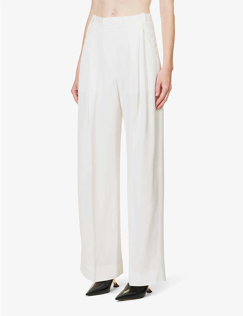 Victoria Beckham Mid-rise Wide-leg Woven Trousers 3 Victoria Beckham Mid-rise Wide-leg Woven Trousers - Image 3