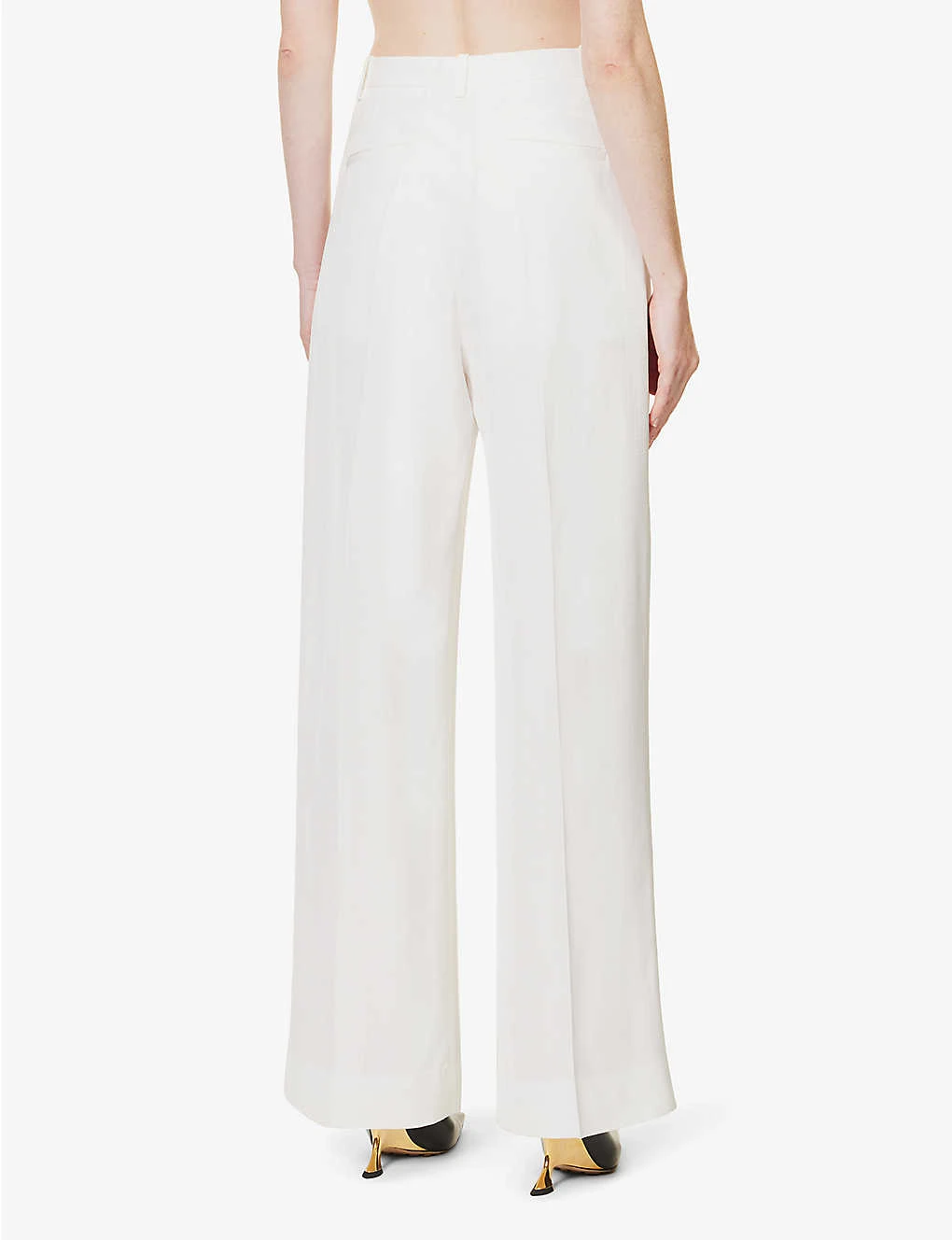 Victoria Beckham Mid-rise Wide-leg Woven Trousers 4 Victoria Beckham Mid-rise Wide-leg Woven Trousers - Image 4