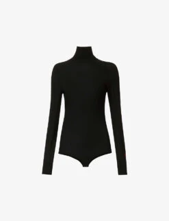 Victoria Beckham Long-sleeved Polo-neck Wool Body