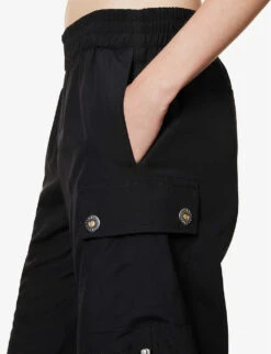 Dion Lee Pocket-embellished Straight-leg Mid-rise Recycled-polyester Trousers 11 Dion Lee Pocket-embellished Straight-leg Mid-rise Recycled-polyester Trousers -Ted Bakee Clothing Shop R04181837 BLACK ALT05