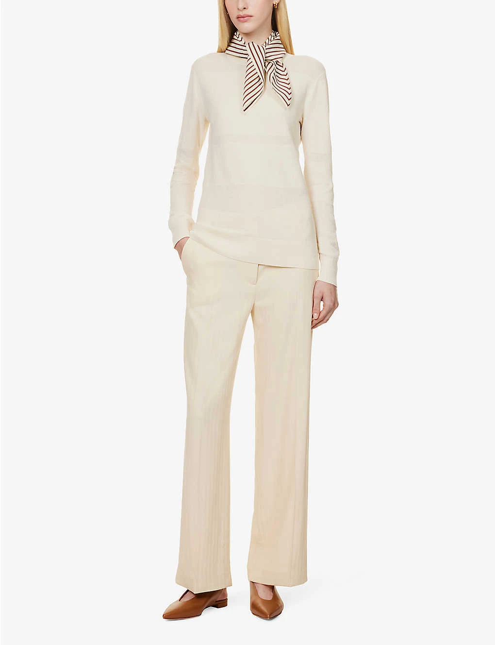 Toteme Straight-leg Mid-rise Wool-blend Trousers 2 Toteme Straight-leg Mid-rise Wool-blend Trousers - Image 2