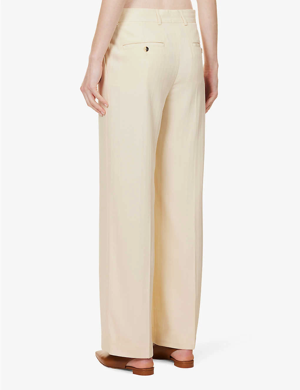 Toteme Straight-leg Mid-rise Wool-blend Trousers 4 Toteme Straight-leg Mid-rise Wool-blend Trousers - Image 4