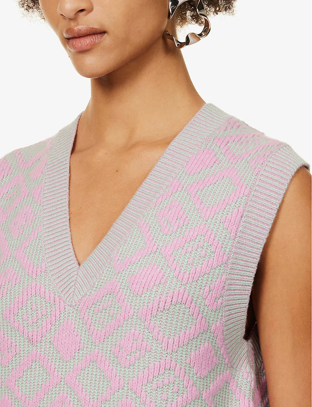 Acne Studios Konny V-neck Cotton And Wool-blend Vest 5 Acne Studios Konny V-neck Cotton And Wool-blend Vest - Image 5