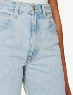 Grace Contrast-stitch Wide-leg Mid-rise Jeans -Ted Bakee Clothing Shop R04186796 HIGHANDDRY ALT04