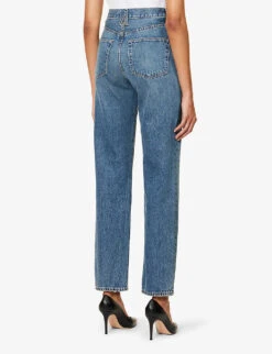 London Straight-leg Mid-rise Jeans -Ted Bakee Clothing Shop R04186802 SALVATIONLAKE ALT03