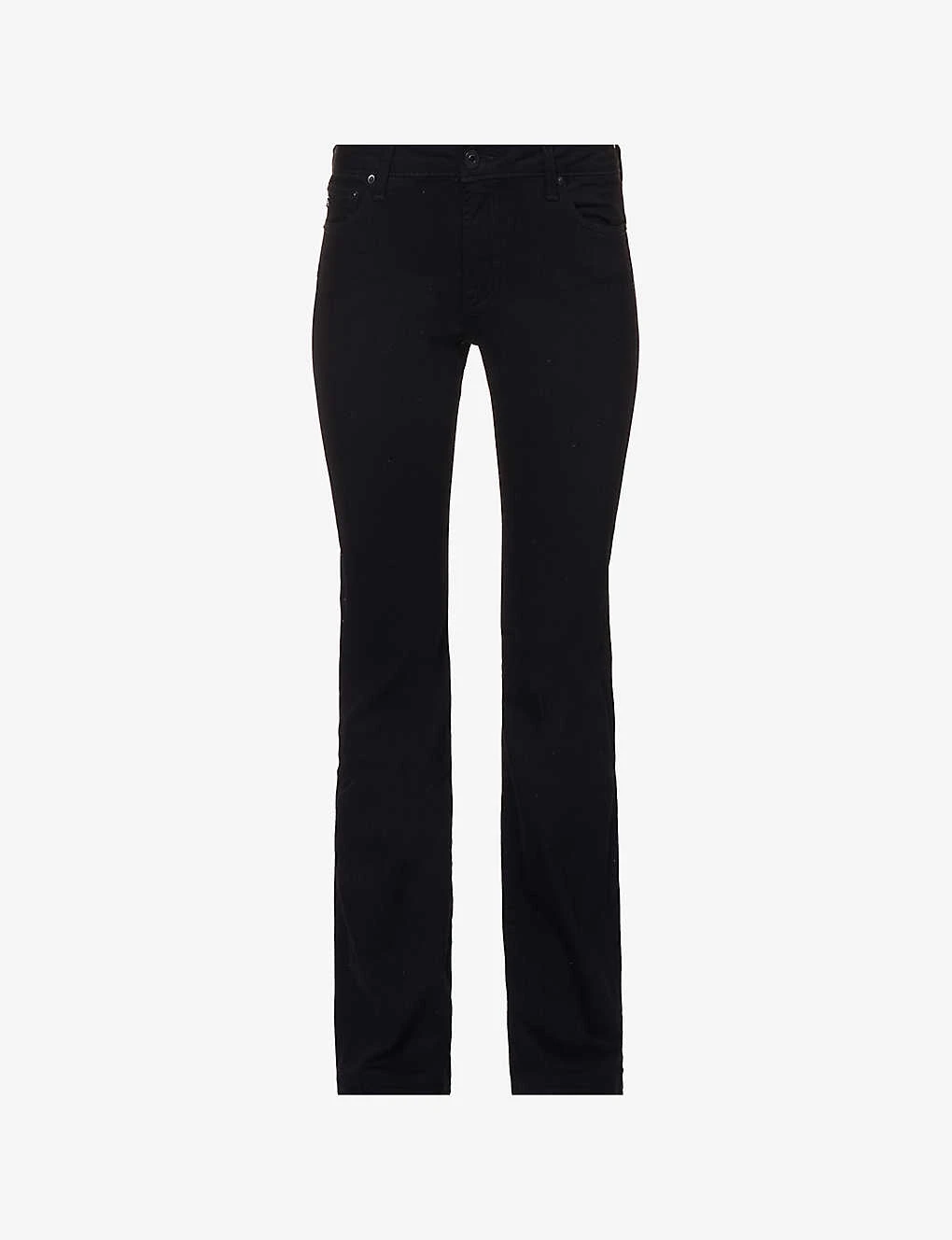 The Legging Flared-leg Low-rise Denim-blend Jeans 1 The Legging Flared-leg Low-rise Denim-blend Jeans