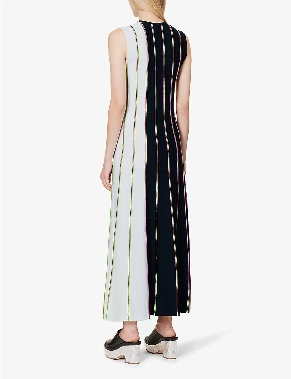 Daan Striped Wool Midi Dress 4 Daan Striped Wool Midi Dress - Image 4