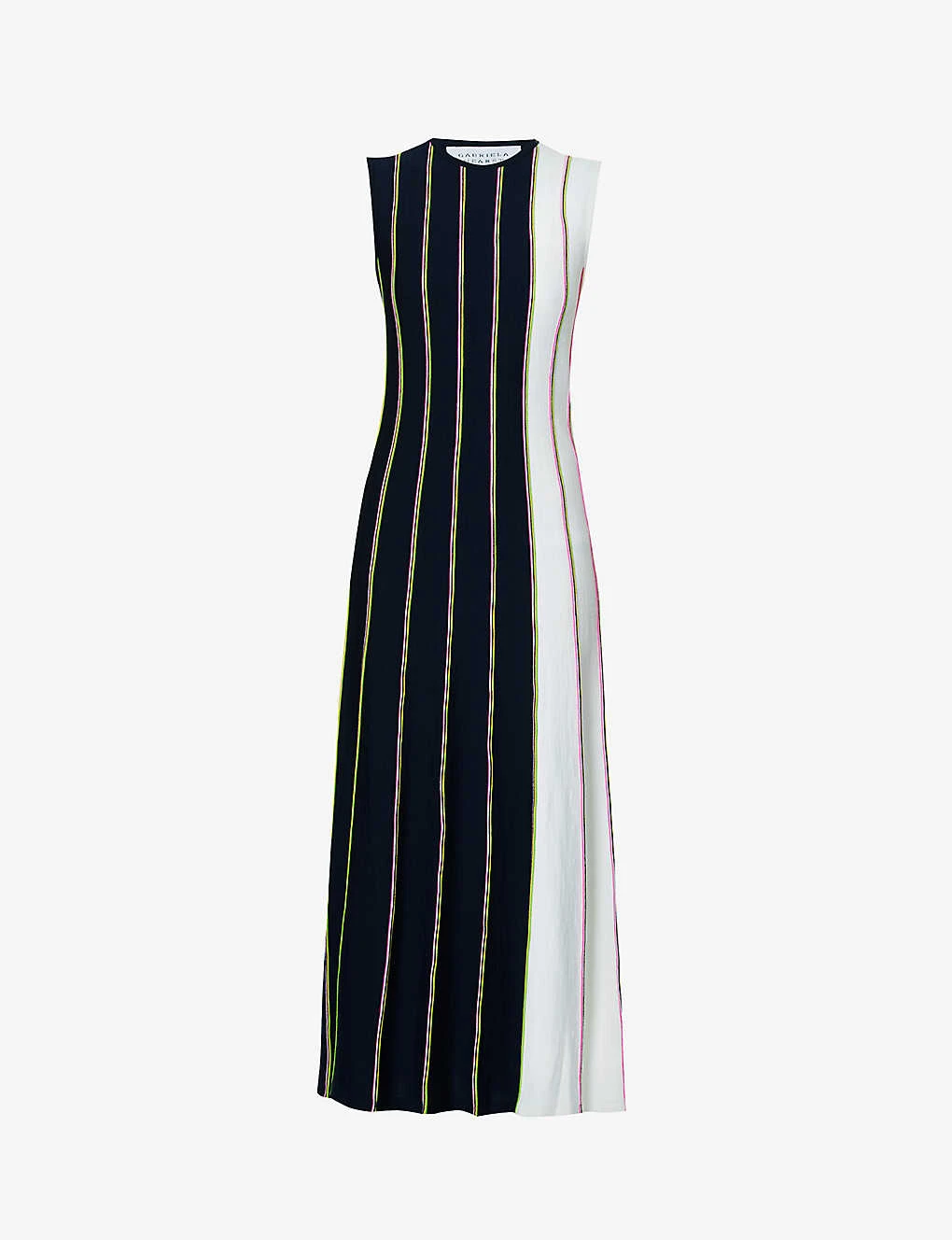 Daan Striped Wool Midi Dress 1 Daan Striped Wool Midi Dress