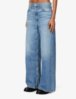 RE/DONE Low Rider Wide-leg Mid-rise Jeans -Ted Bakee Clothing Shop R04192455 VINTAGEFLOW ALT02
