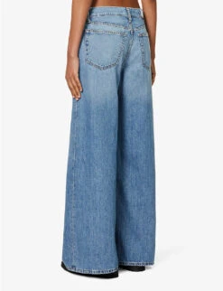 RE/DONE Low Rider Wide-leg Mid-rise Jeans -Ted Bakee Clothing Shop R04192455 VINTAGEFLOW ALT03