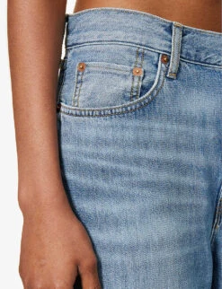 RE/DONE Low Rider Wide-leg Mid-rise Jeans -Ted Bakee Clothing Shop R04192455 VINTAGEFLOW ALT04