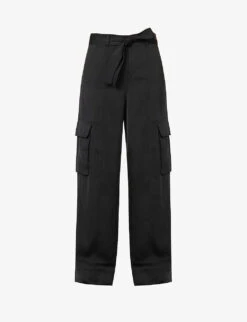 ME AND EM Wide-leg High-rise Recycled-polyester Trousers