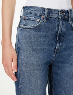 AGOLDE Stovepipe High-rise Stretch-organic-cotton And Rayon Blend Denim Jeans -Ted Bakee Clothing Shop R04200438 CAPTIVATE ALT04