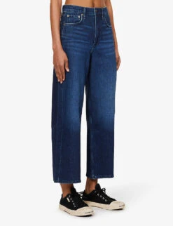 Rag & Bone Andi Wide-leg Mid-rise Stretch-denim Jeans -Ted Bakee Clothing Shop R04201901 NIKITA ALT02