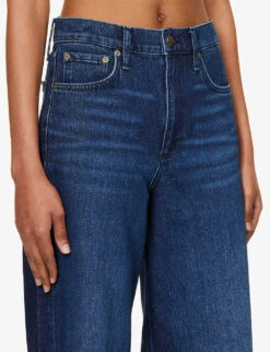 Rag & Bone Andi Wide-leg Mid-rise Stretch-denim Jeans -Ted Bakee Clothing Shop R04201901 NIKITA ALT04