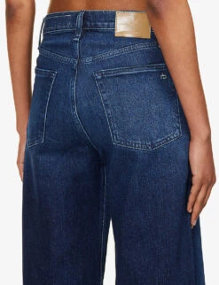 Rag & Bone Andi Wide-leg Mid-rise Stretch-denim Jeans -Ted Bakee Clothing Shop R04201901 NIKITA ALT05